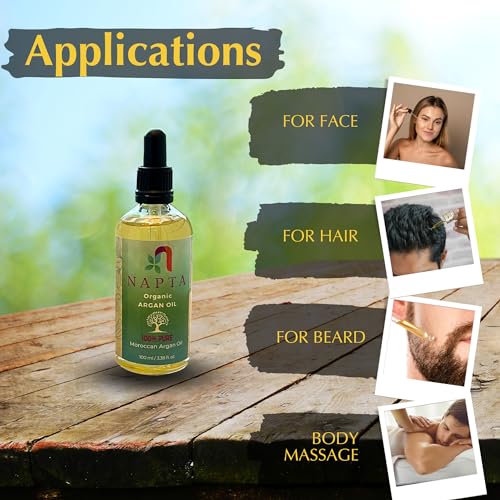 Napta Moroccan Argan Oil | Pure 100% Natural | Cold Pressed & Certified Organic - NAPTA