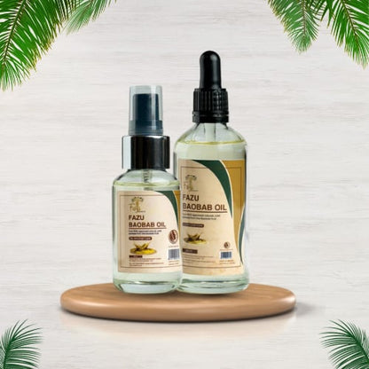 Fazu Baobaab Seed Oil  Pure 100% Certified Natural | Cold Pressed For Skin & Hair care